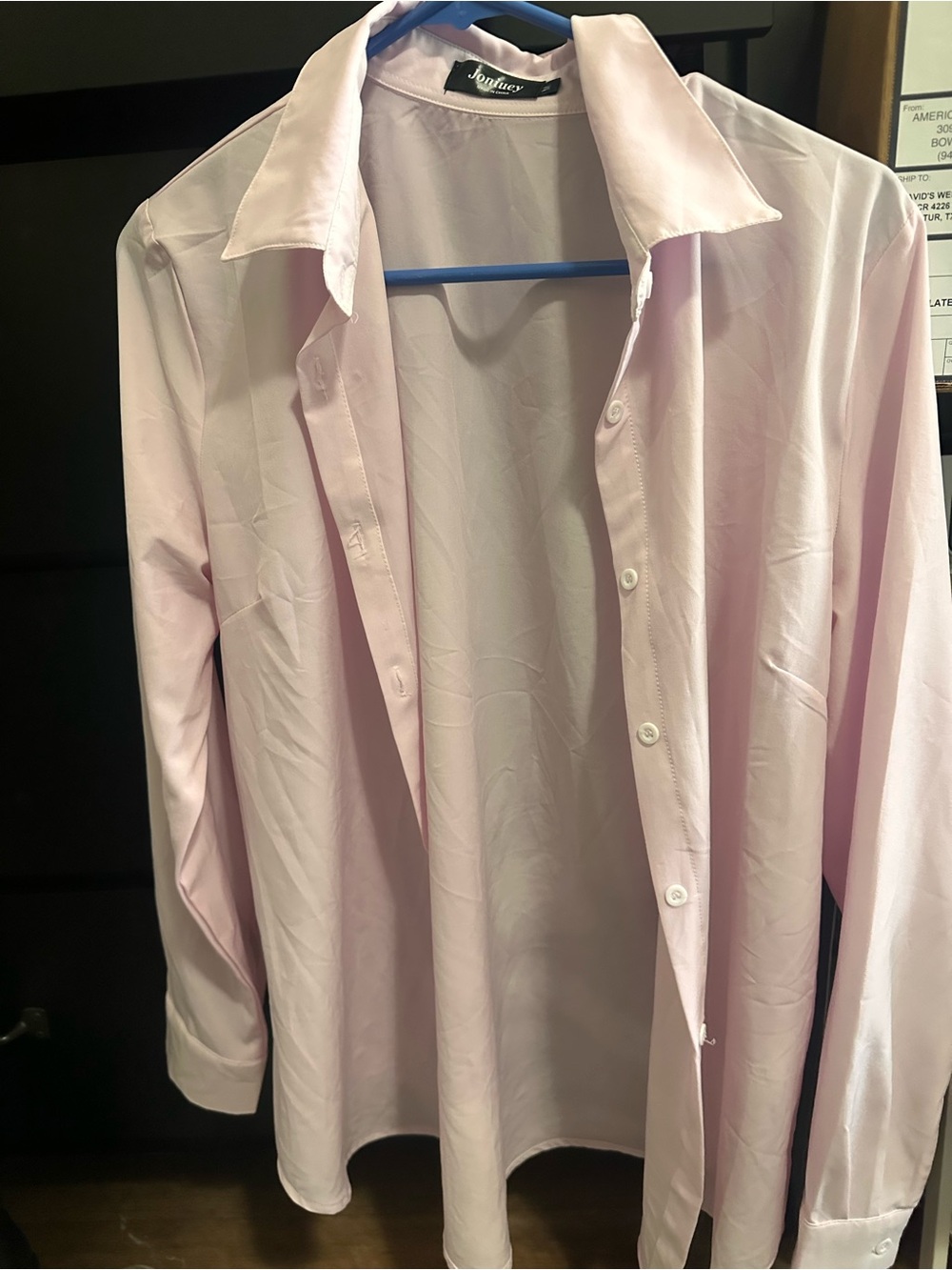 Pink Button Down M